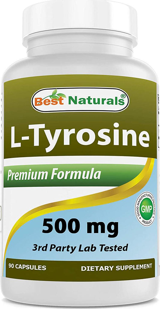 Best Naturals L-Tyrosine 500 Mg 90 Capsules