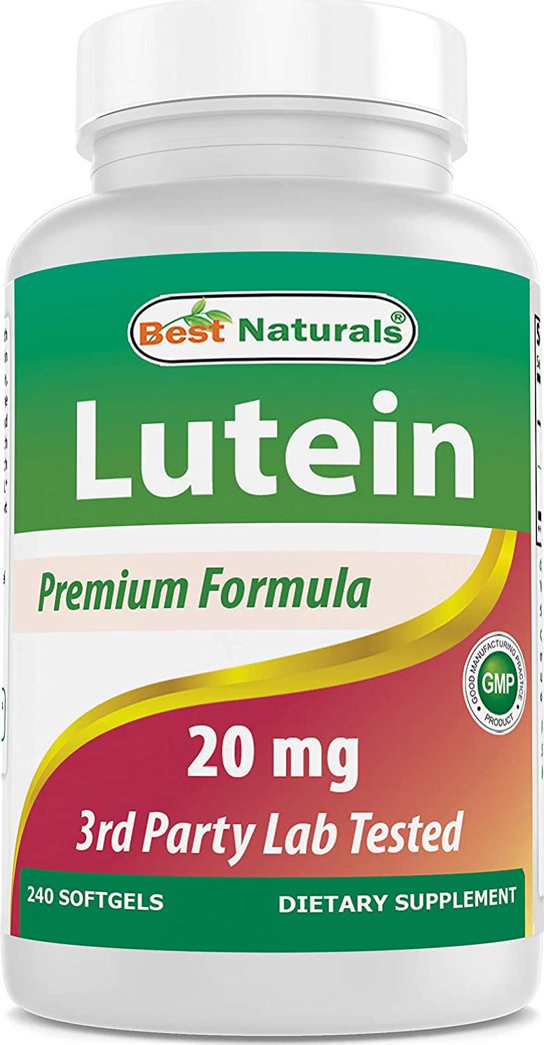 Best Naturals Lutein 20mg With Zeaxanthin, 240 Count