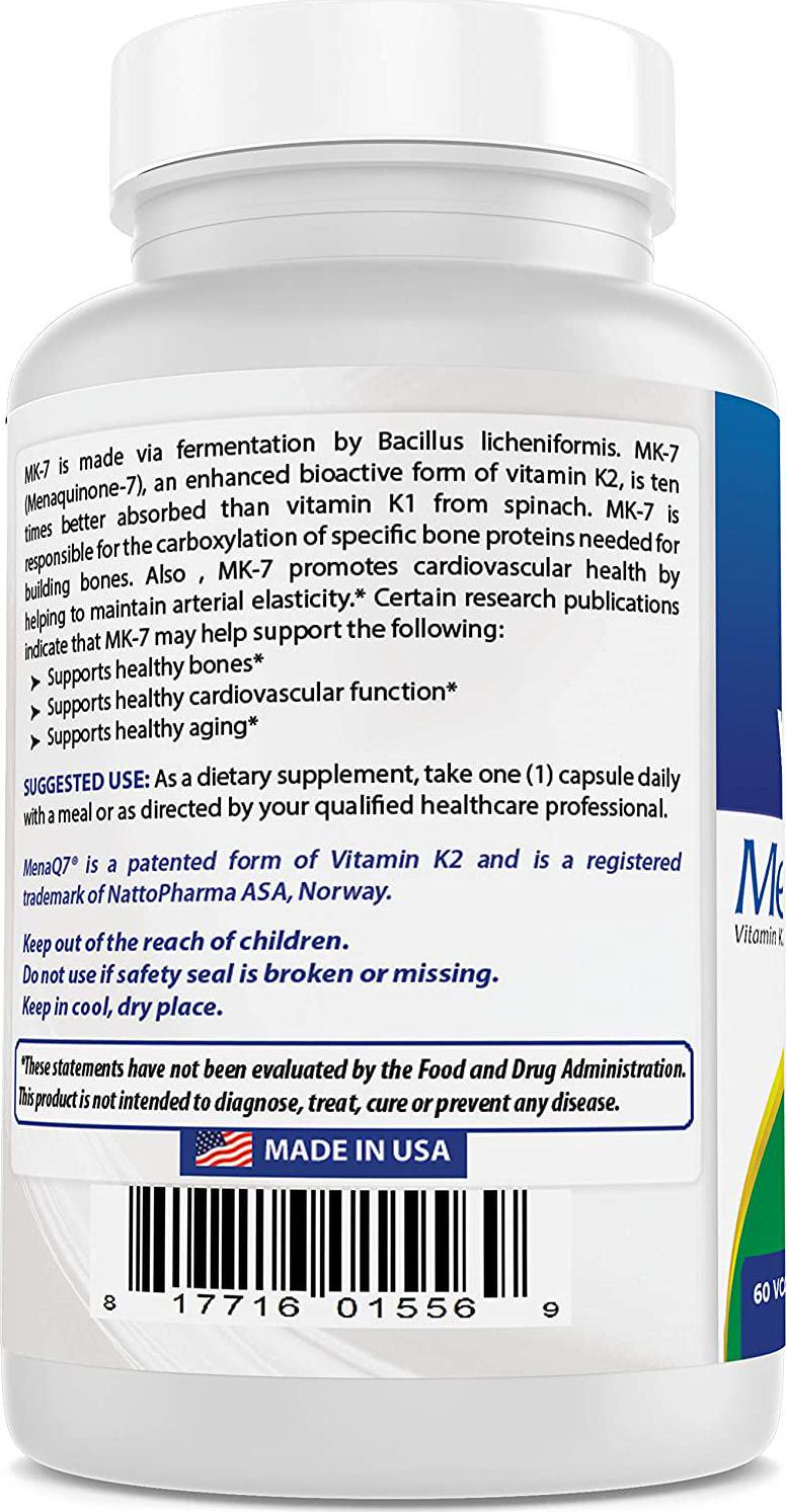 Best Naturals MK-7 100 mcg 60 Vcaps
