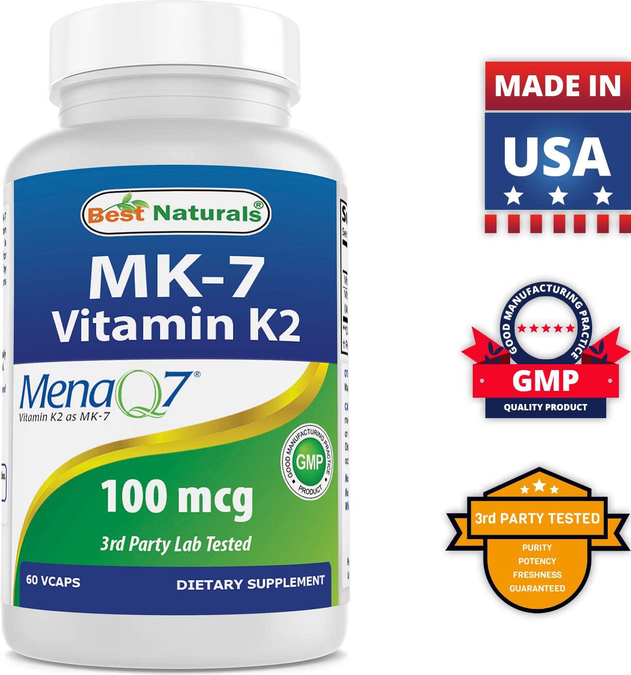 Best Naturals MK-7 100 mcg 60 Vcaps
