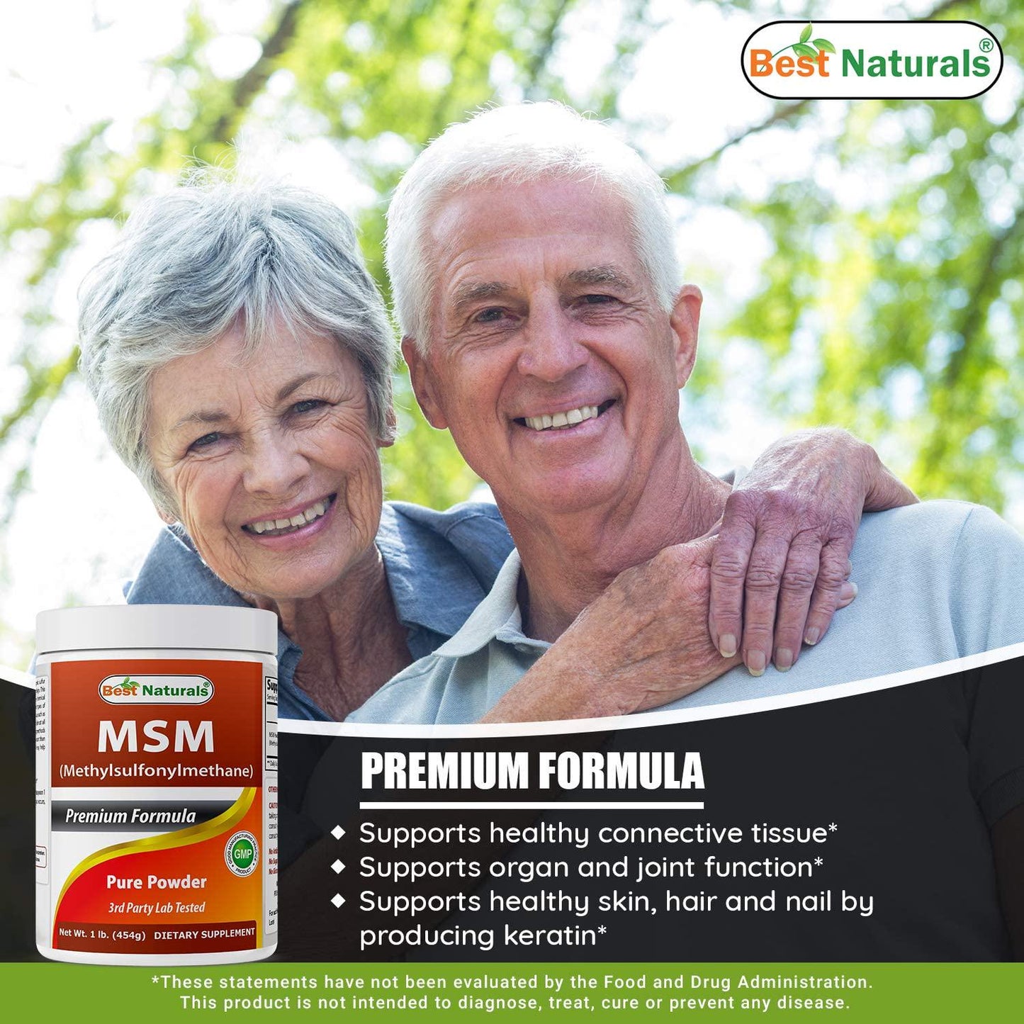 Best Naturals MSM Pure Powder, 1 Lb