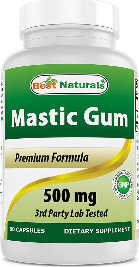 Best Naturals Mastic Gum 500 mg 60 Capsules