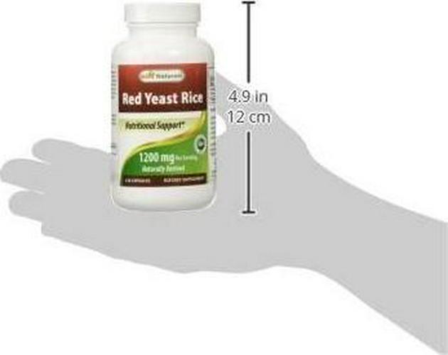 Best Naturals Red Yeast Rice 600 mg Capsules, 120 Count