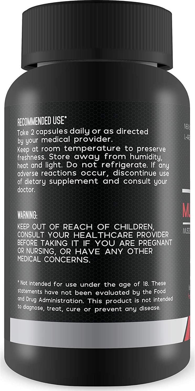 Best Selling- Muscle X Boost- Premium L-Arginine Formula- Extra Strength Muscle Growth Support- Nitric Oxide Booster-Build Lean Muscle-Stimulates Protein Synthesis-Boost Endurance