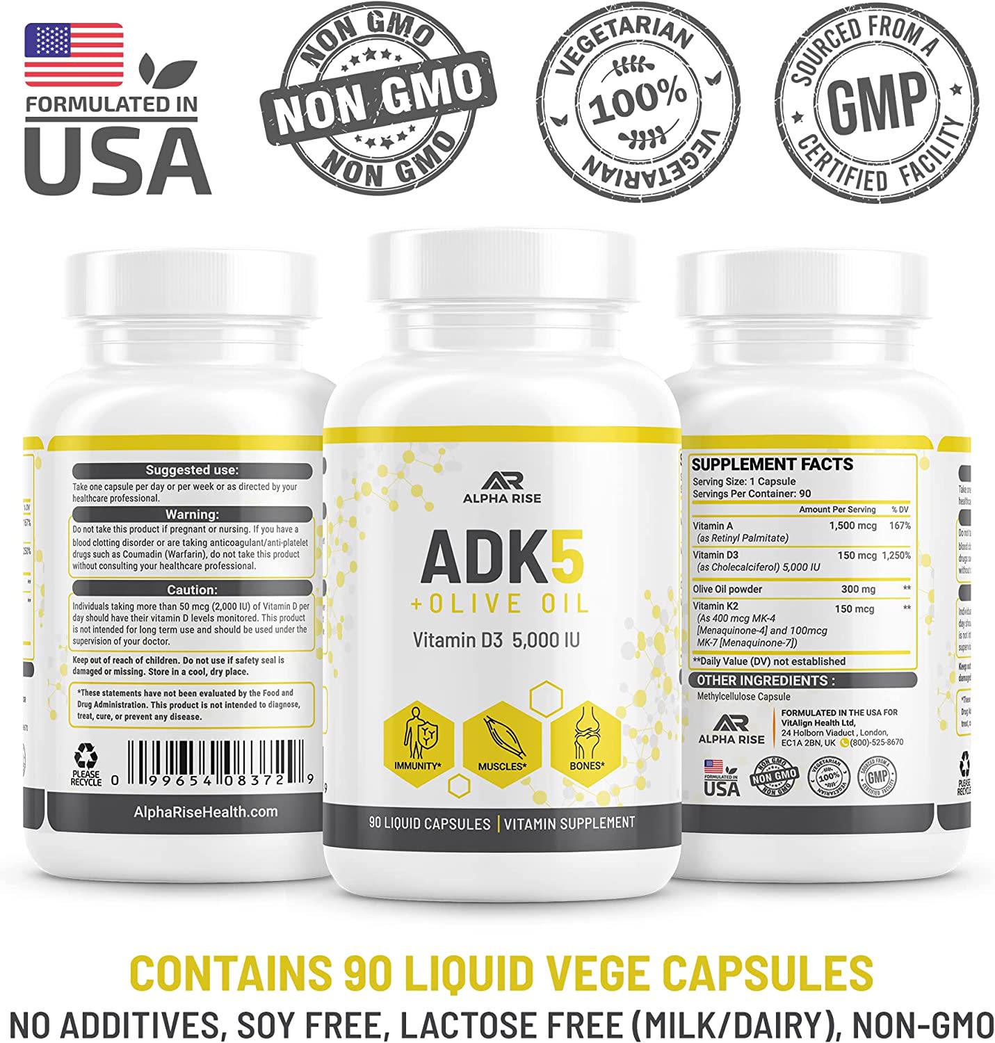 Best Vitamin ADK Supplement 5000