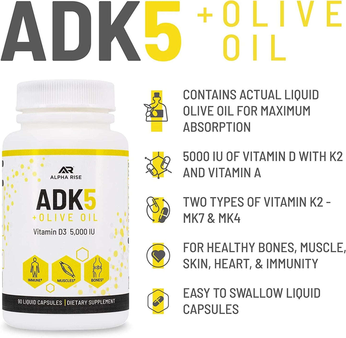 Best Vitamin ADK Supplement 5000