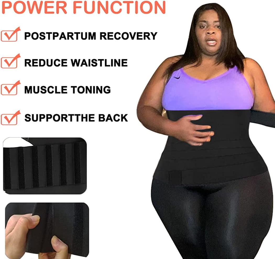 Bestash Snatch Me Up Bandage Wrap Waist TrainerÂ for WomenÂ Plus Size, Waist Wraps for Stomach for Weight Loss, Stomach Wraps