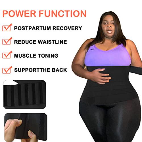 Bestash Snatch Me Up Bandage Wrap Waist Trainer for Women Plus Size, Waist Wraps for Stomach for Weight Loss, Stomach Wraps