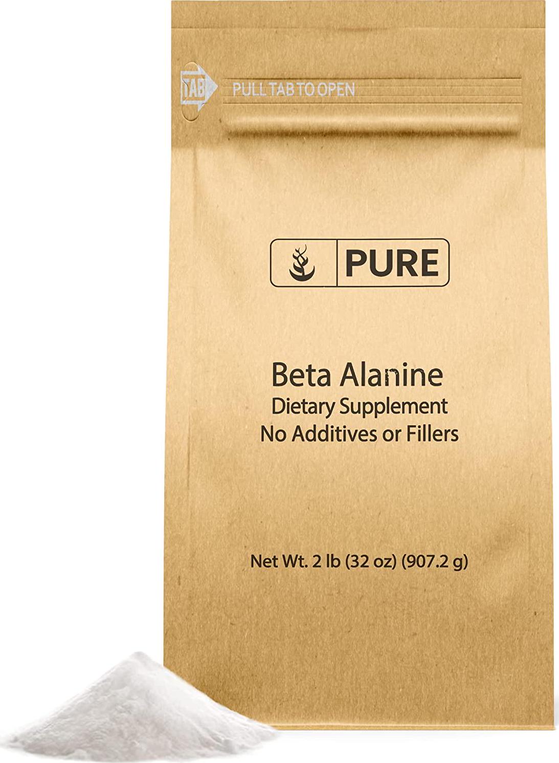 Beta Alanine Powder (2lb), Always Pure Non-Essential Amino Acid, Gluten-Free, Non-GMO