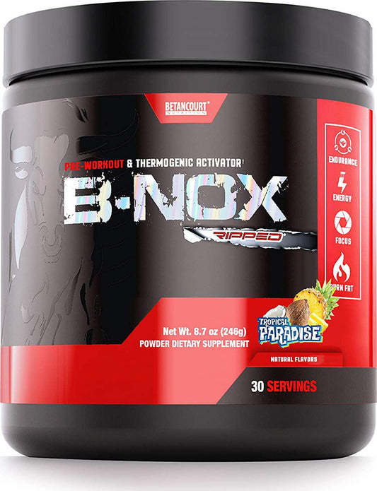 Betancourt Nutrition B-NOX Ripped Thermogenic Pre-Workout Formula (30 serve) - Tropical Paradise, 246 grams