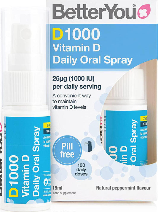 BetterYou DLux1000 Vitamin D3 Oral Spray 15ml (636936)
