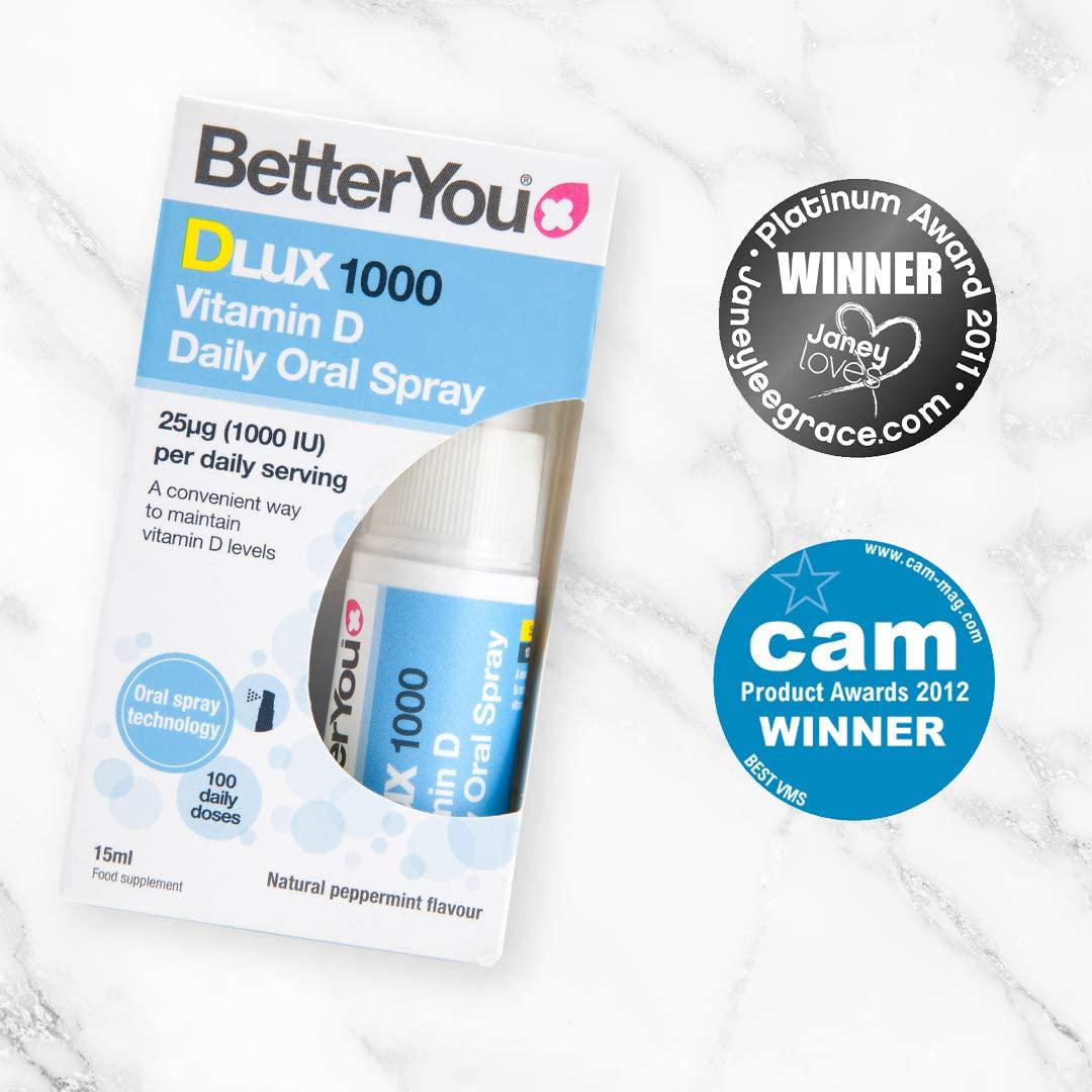 BetterYou DLux1000 Vitamin D3 Oral Spray 15ml (636936)