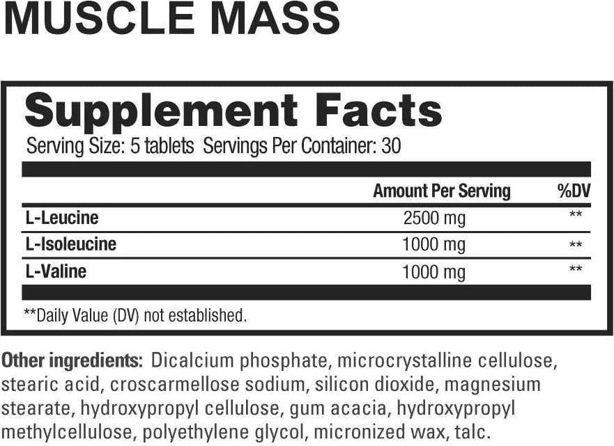 Beverly International Muscle Mass, 150 tablets. No-nonsense BCAA formula. Try this little-known trick for greater lean muscle size.