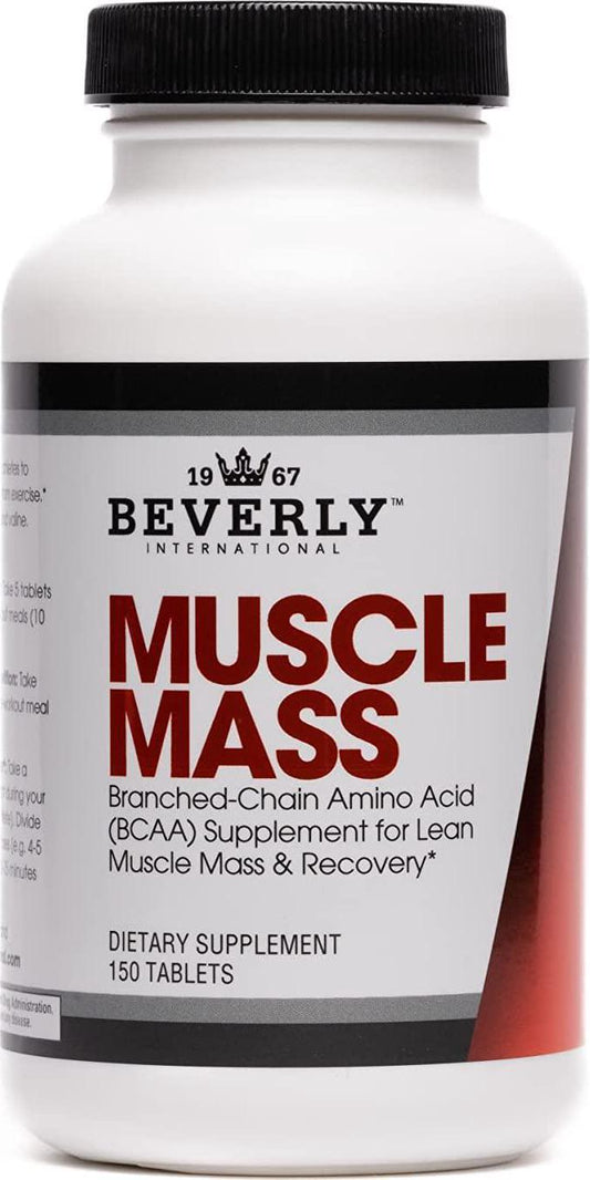 Beverly International Muscle Mass, 150 tablets. No-nonsense BCAA formula. Try this little-known trick for greater lean muscle size.