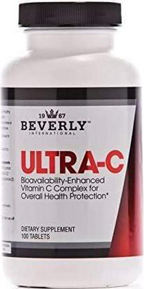 Beverly International Ultra-C, 100 Sustained-Release Tablets. Fight Cold Bugs and Stress with The Stronger-for-Longer Vitamin C Preparation