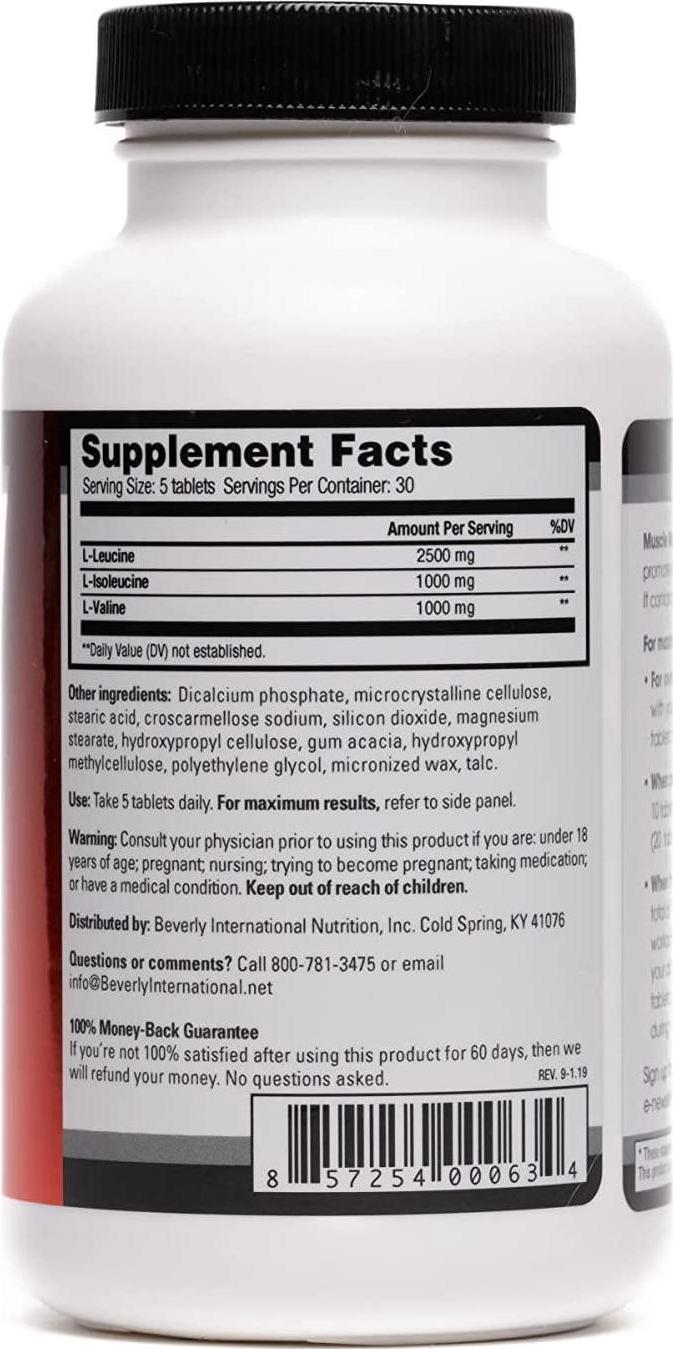 Beverly International Muscle Mass, 150 tablets. No-nonsense BCAA formula. Try this little-known trick for greater lean muscle size.