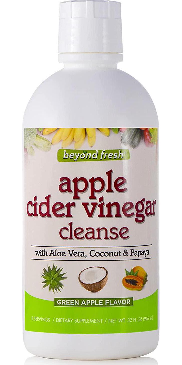 Beyond Fresh Apple Cider Vinegar Cleanse, Promotes Gut Health, Excellent Source of Fiber, Green Apple Flavor, 32 Fl Oz, N12553
