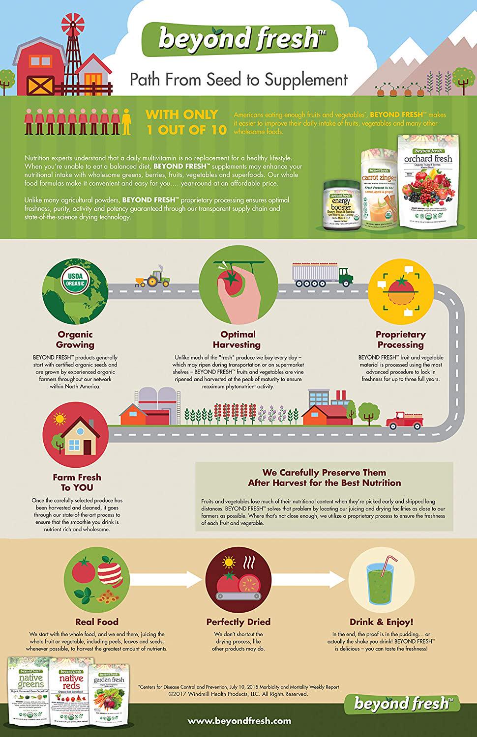 Beyond Fresh Probiotic Booster 12 Strain Formula Natural Flavor, 84 Grams, 84 Gram