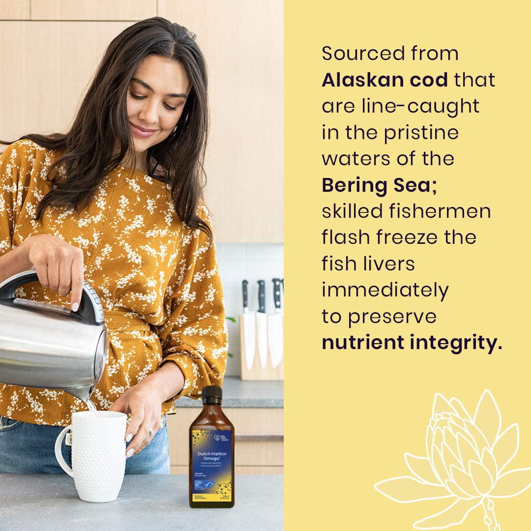 Big Bold Health Dutch Harbor Omega | Omega 3 Liquid Fish Oil Supplement | 250mL, 48 Servings, Natural Lemon Flavor |Wild Alaskan Cod Liver Fish Oil | Includes Omega-3 Fatty Acids with DPA, DHA, and EPA