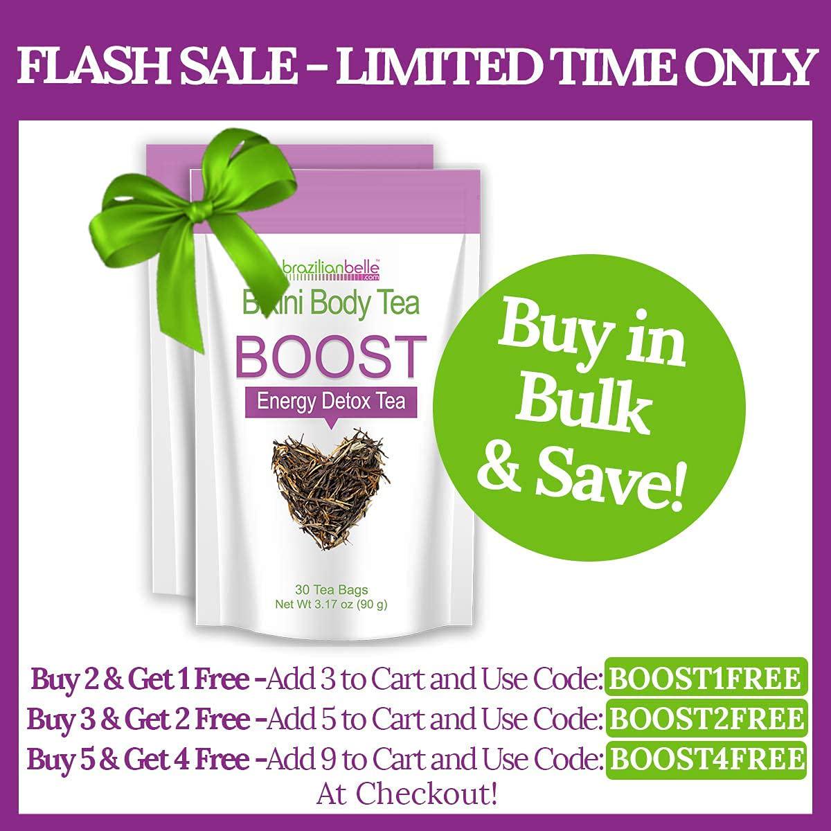 Bikini Body Boost - Best Daytime Energy and Detox Tea on - Boosts Metabolism, Cleanses, and Shrinks Love Handles (1 Box)