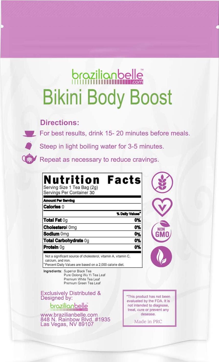 Bikini Body Boost - Best Daytime Energy and Detox Tea on - Boosts Metabolism, Cleanses, and Shrinks Love Handles (1 Box)
