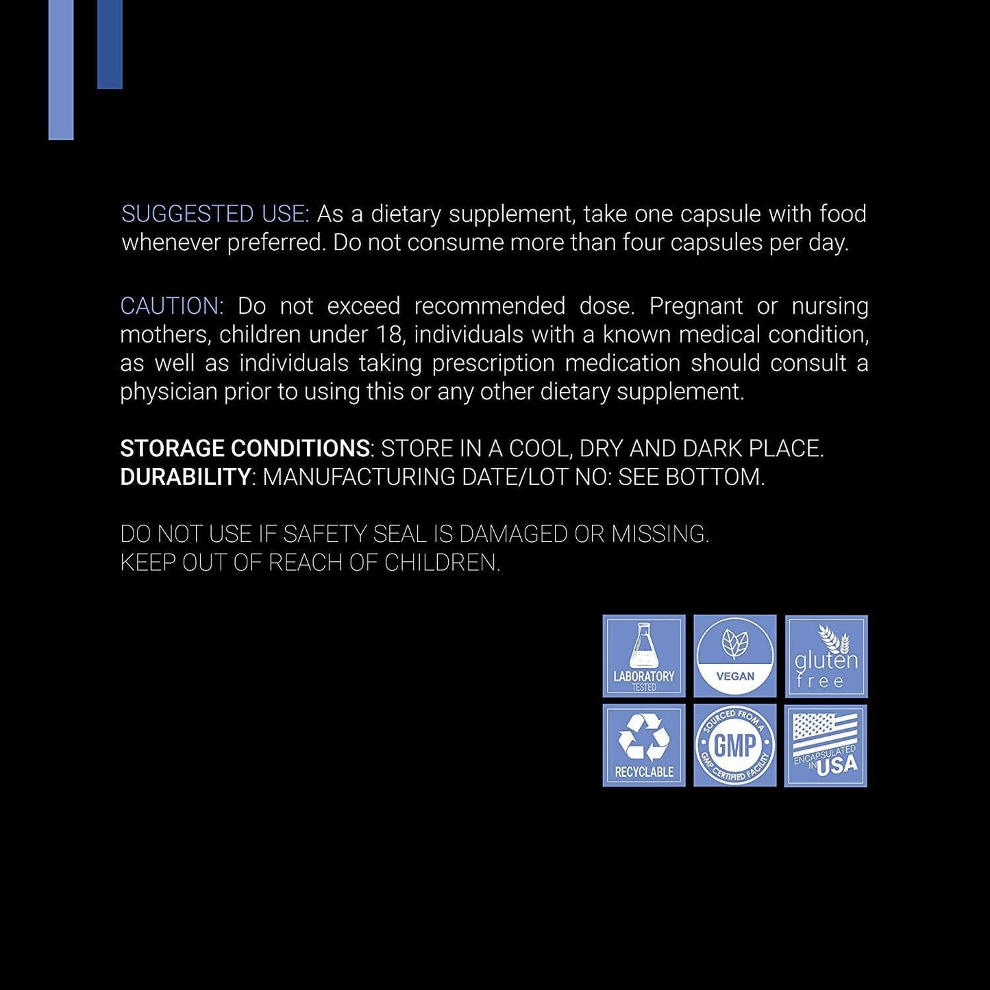 Bilberry Extract 1000mg, 25% Anthocyanins 50mg - 120 Count (V-Capsules) / 120 Servings; A European Blueberry Taken to Support Healthy Vision, Memory and Cognition | Non-GMO, Vegan and Gluten Free