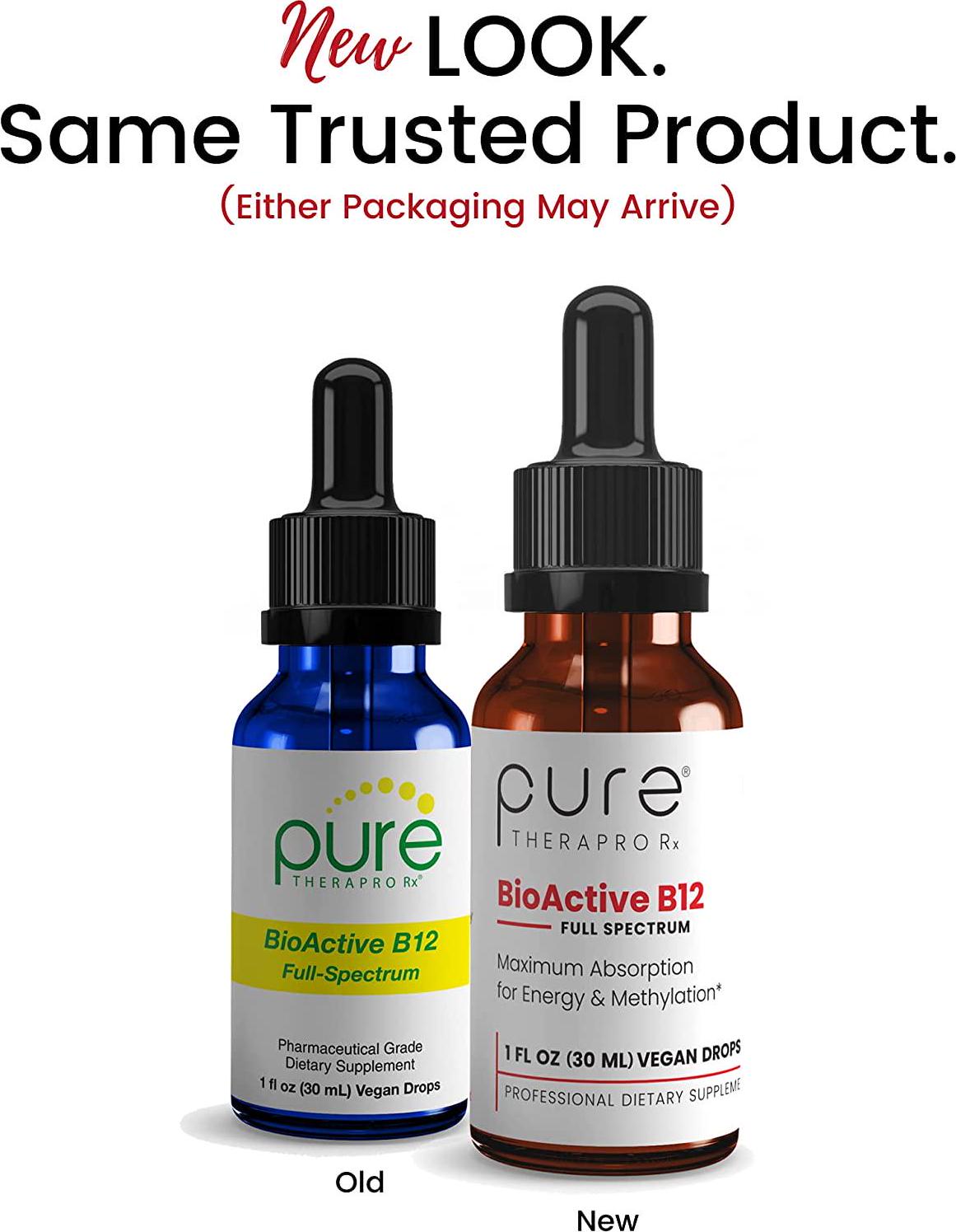 BioActive B12 Full-Spectrum (Sublingual Drops) 180 Day Supply: 4,000 mcg Per Serving | Includes 3-in-1 Bioavailable: Methylcobalamin, Adenosylcobalamin and Hydroxocobalamin | Vegan