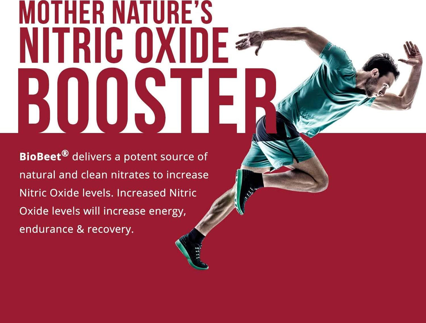 BioBeet Max Strength Beet Root Capsules - 21:1 Concentrate, Each Serving Derived from 28,350 mg Organic Beetroot - Absorption Enhancement with BioPerine Black Pepper Extract (60 Capsules)