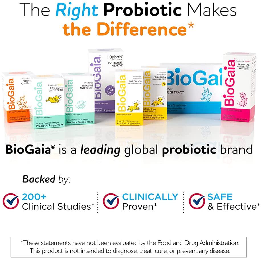 BioGaia Protectis Immune Active Probiotic | Clinically Proven Probiotic + Vitamin D | Supports Immune, Digestive and Overall Health | Probiotics for Men and Women | Capsules | 60 Day Supply
