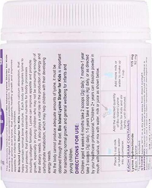 BioIsland Lysine Starter for Kids 150G