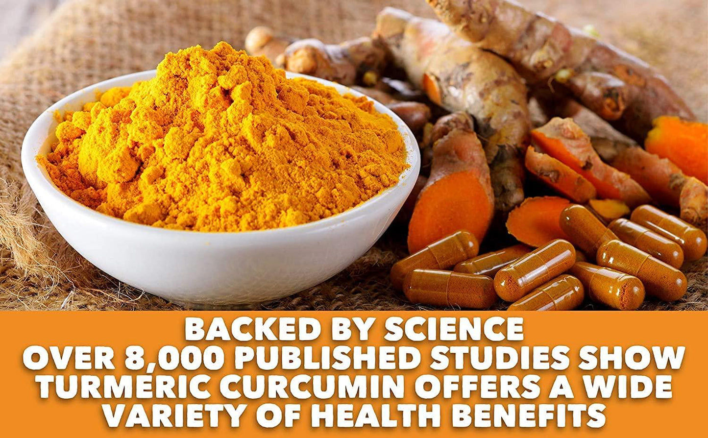 BioOptimal Organic Turmeric Capsules, 2 Month Supply, Turmeric Curcumin Supplement, Organic Turmeric with Black Pepper, Non-GMO, Extra Strength, Joint Pain Relief, 1 Daily, 60 Turmeric Pills