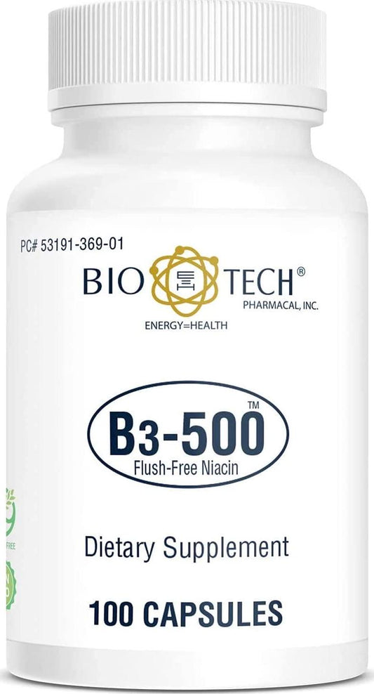 BioTech Pharmacal - B3-500 (Inositol Niacinate) - 100 Count