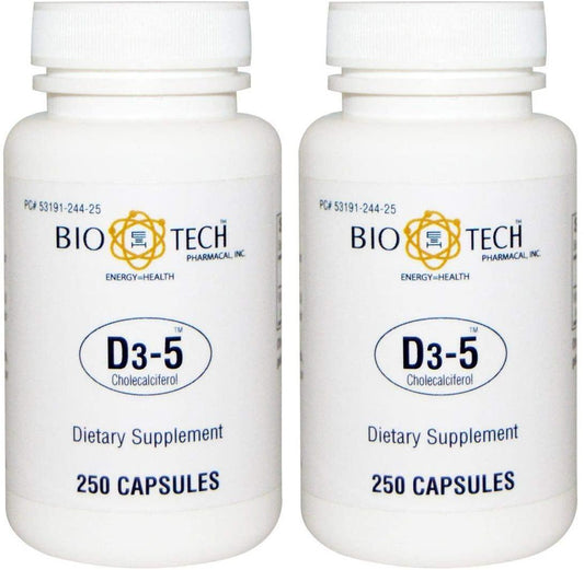 BioTech Pharmacal - D3-5 (5,000 IU) (500 Tablets)