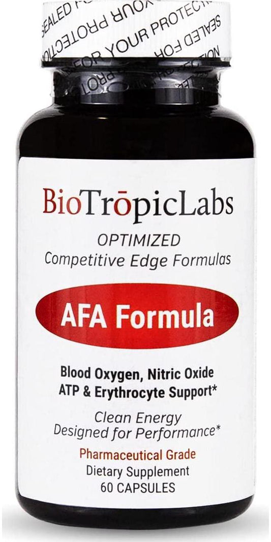 BioTrōpicLabs AFA - The crème de la crème of The Blue Greens. Higher Levels of Training/competing via NooTropics, Vasodilation, Blood Oxygen, RBC Development and Immune Support