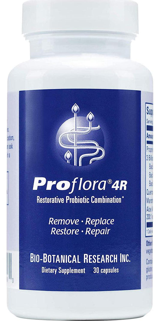 Bio-Botanical Research Proflora 4R, Spore Based Probiotic, with High Potency Quercetin, 30 Capsules
