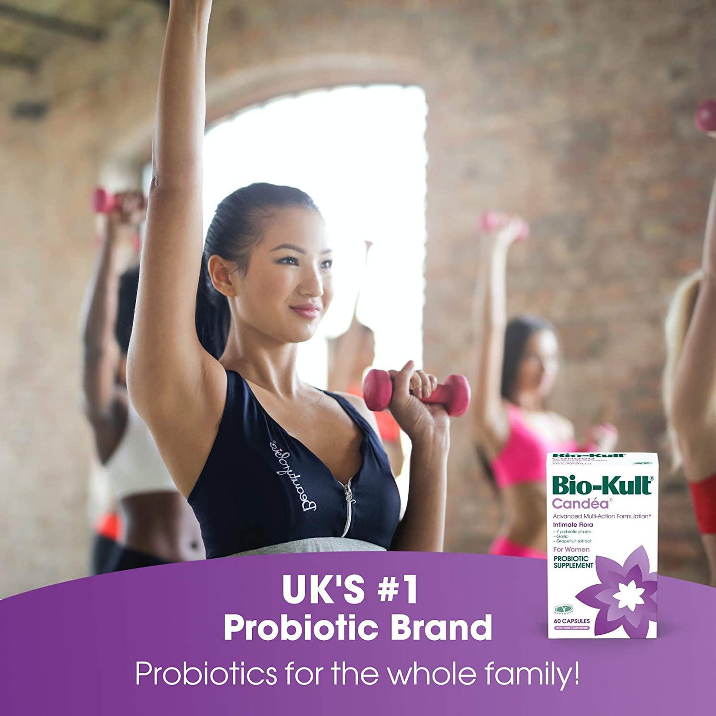 Bio-Kult Candea - 60 Capsules - Probiotic for Intimate Flora, Probiotic for Women, Probiotic for Men, with Garlic and Grapefruit Extract