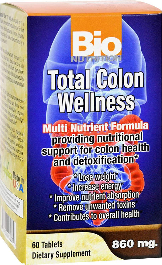 Bio Nutrition Total Colon Wellness - 60 Tablets