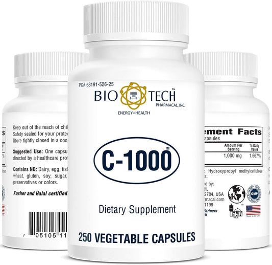 Bio-Tech - C-1000 250 Veggie Capsules