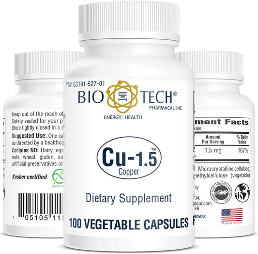 Bio-Tech- Cu 1.5 100 vegcaps