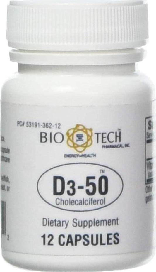 Bio-Tech D3-50 50,000 IU 12 caps
