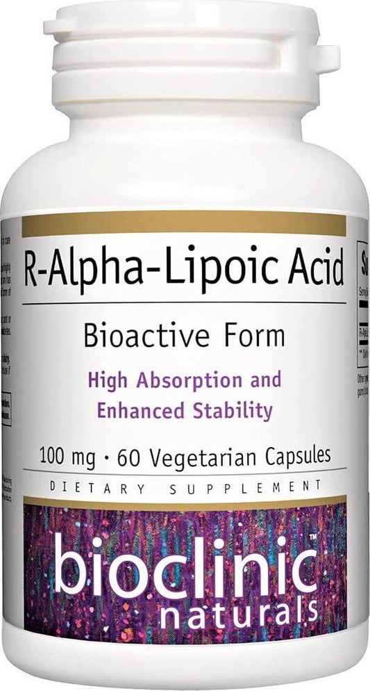 Bioclinic Naturals R-Alpha-Lipoic Acid 100Mg 60 Vcaps