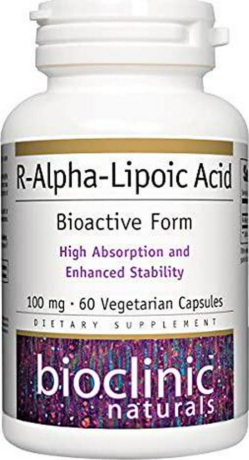 Bioclinic Naturals R-Alpha-Lipoic Acid 100Mg 60 Vcaps