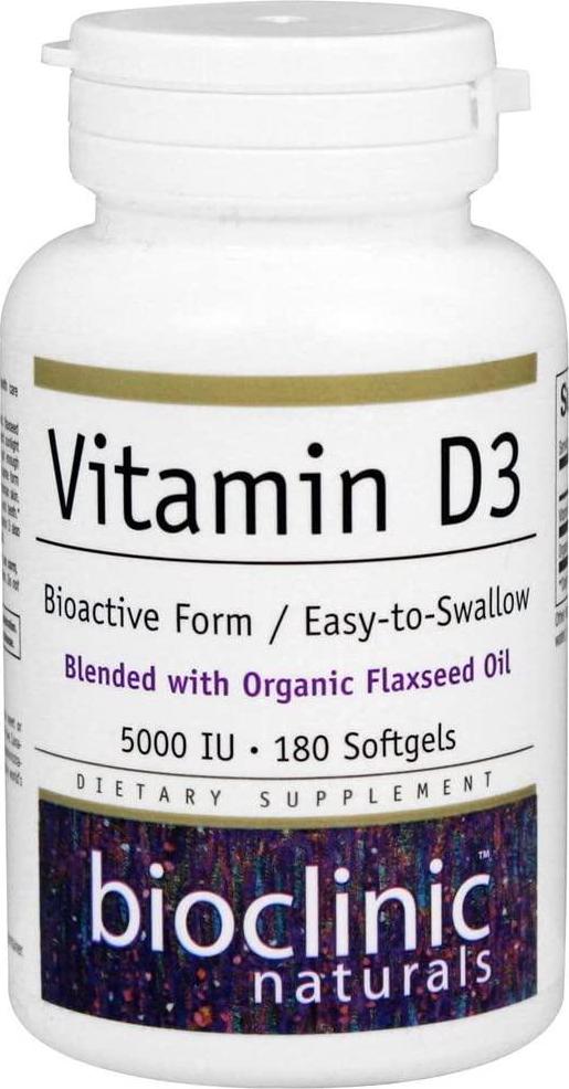 Bioclinic Naturals - Vitamin D3 5000 IU, 180 Softgels