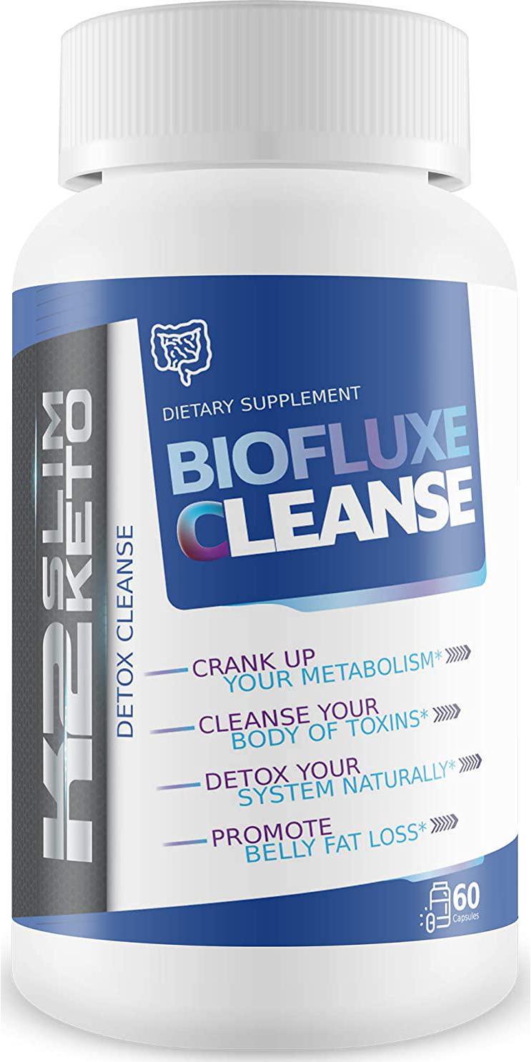 Biofluxe Detox Cleanse by K2 Slim Keto - Shrink The Gut Fast with a Cleanse - Help Crank up Your Metabolism - Cleanse Your Body of toxins - Detox Your System Naturally - Promote Belly Fat Loss