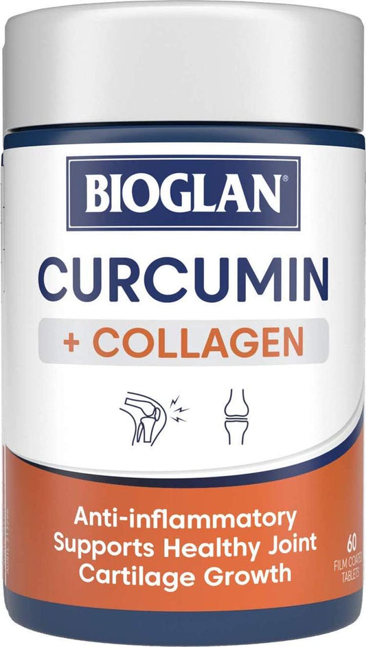 Bioglan Curcumin + Collagen Tablets, 60 count