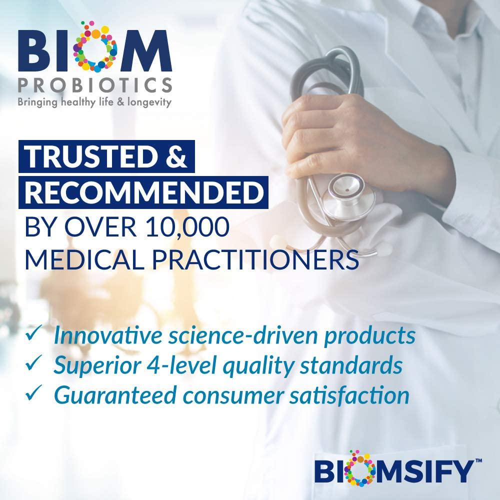 Biom Probiotics Probiotic Suppositories For Women Vegan Vaginal Moisturizer For Bacterial And Yeast Infection Feminine Vaginal Dryness, Lubrication and Vaginal Health - Paraben-Free (5 Count)