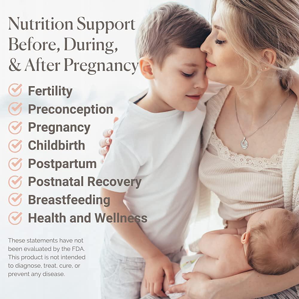 Biomeology Prenatal Collagen Peptides (11g) - Grass-Fed Collagen Protein, with Glycine and Amino Acids for Pregnancy and Postpartum - Help Digestion, Immune Health, Pelvic Floor, and Postpartum Recovery
