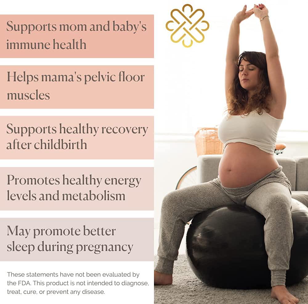 Biomeology Prenatal Collagen Peptides (11g) - Grass-Fed Collagen Protein, with Glycine and Amino Acids for Pregnancy and Postpartum - Help Digestion, Immune Health, Pelvic Floor, and Postpartum Recovery