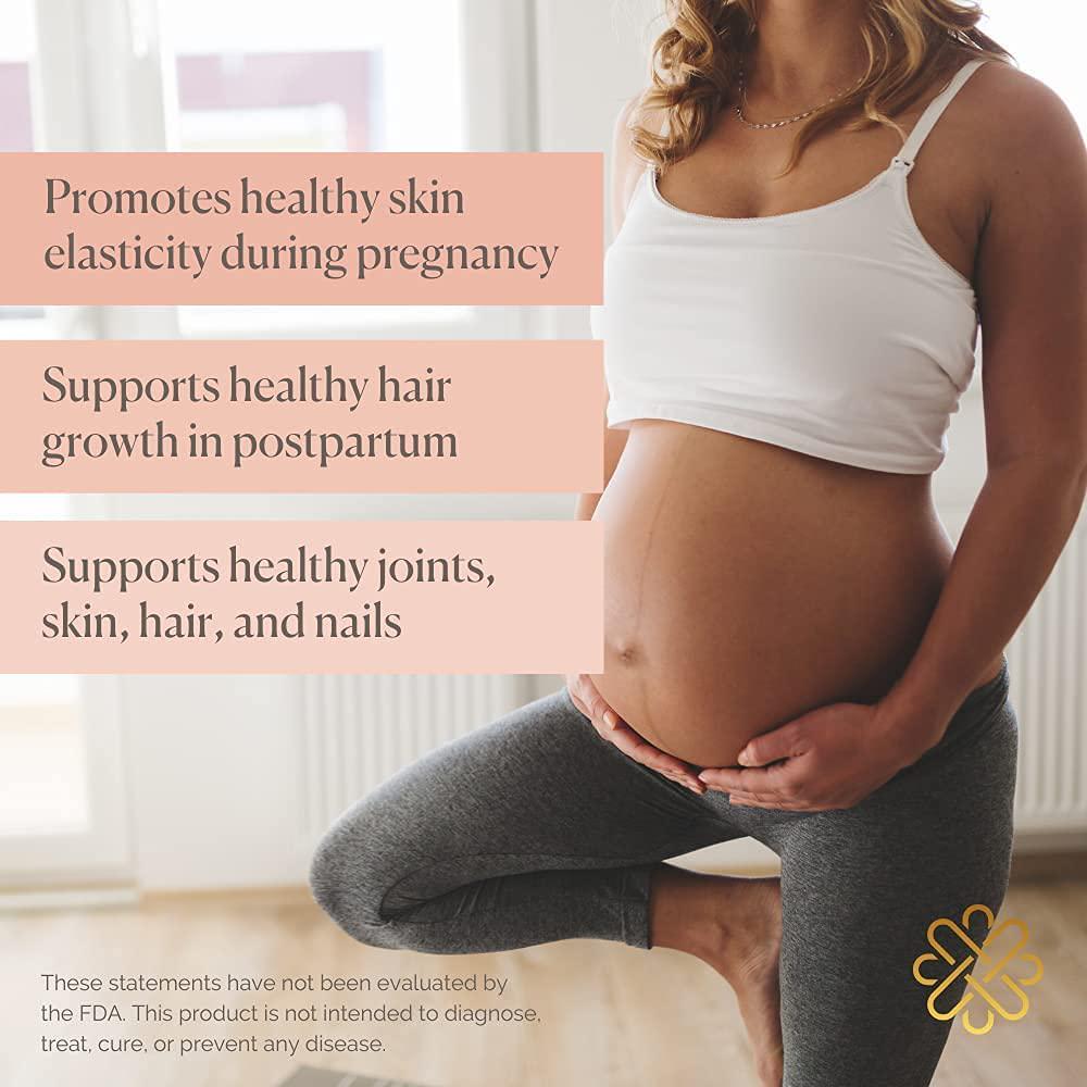 Biomeology Prenatal Collagen Peptides (11g) - Grass-Fed Collagen Protein, with Glycine and Amino Acids for Pregnancy and Postpartum - Help Digestion, Immune Health, Pelvic Floor, and Postpartum Recovery