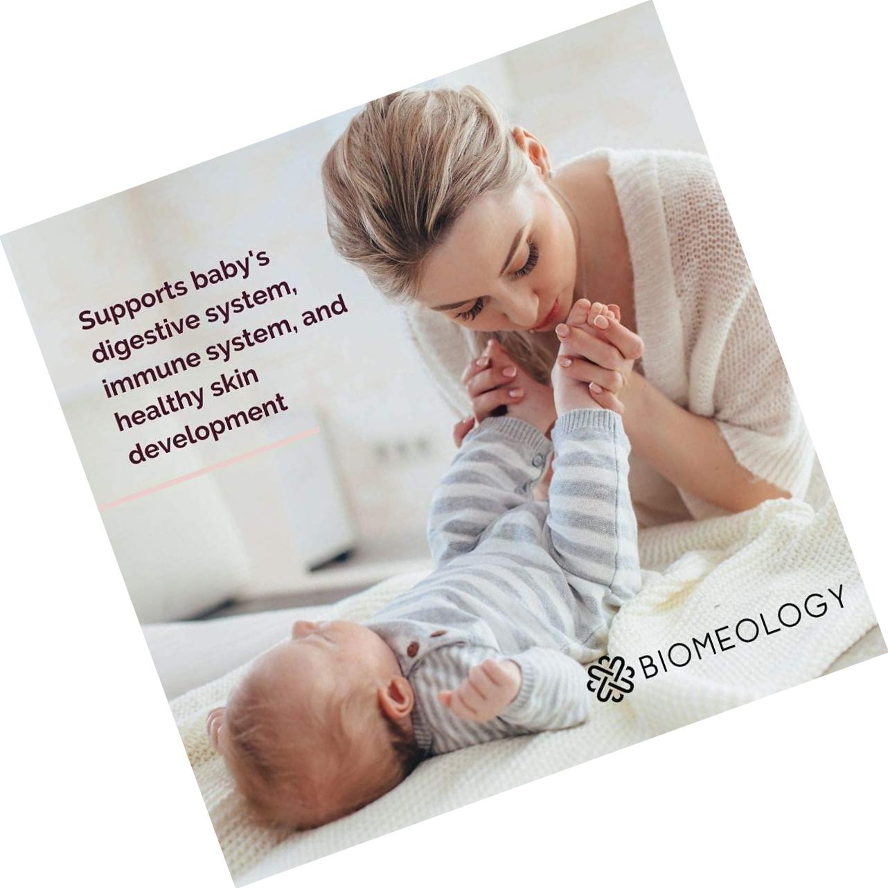 Biomeology Probiotics for Pregnancy, Postpartum, and Breastfeeding | Supports Digestive and Immune Health for Mom and Baby | Morning Sickness Relief | Take with Prenatal Vitamins | 30 Capsules